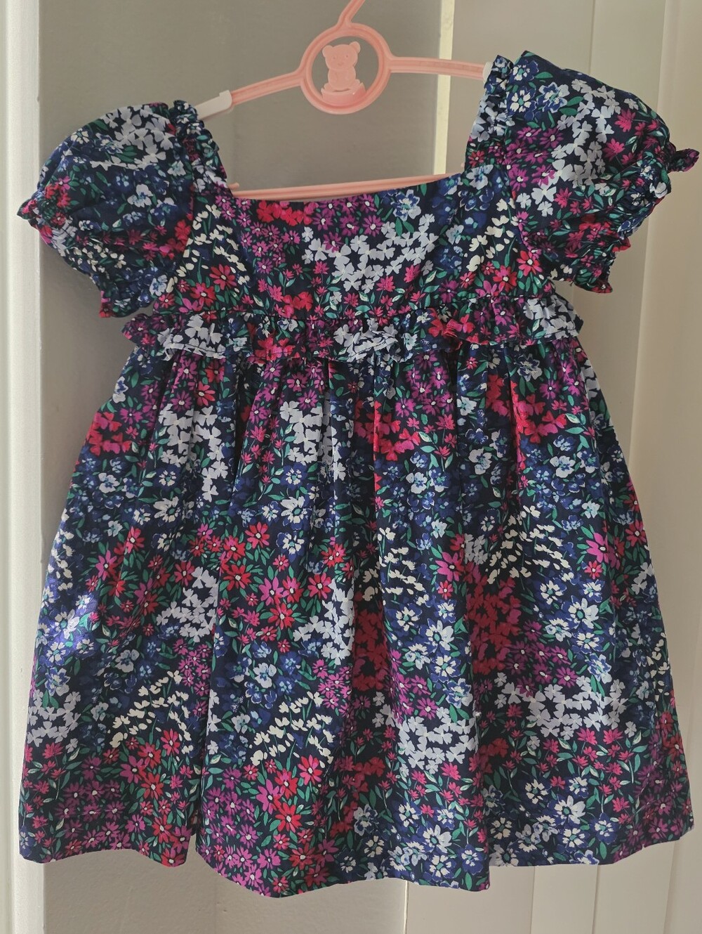 Janie and Jack Floral Smocked Ruffle Dress 18 24 Months